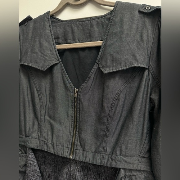 LULULEMON Tranquility Jacket Denim Colored Adjustable Length Cropped Sz 4 - Picture 4 of 6